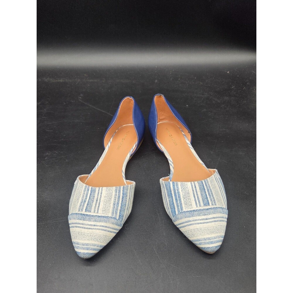 Tommy Hilfiger Naree Flat Shoes Womens 9.5 M Blue White